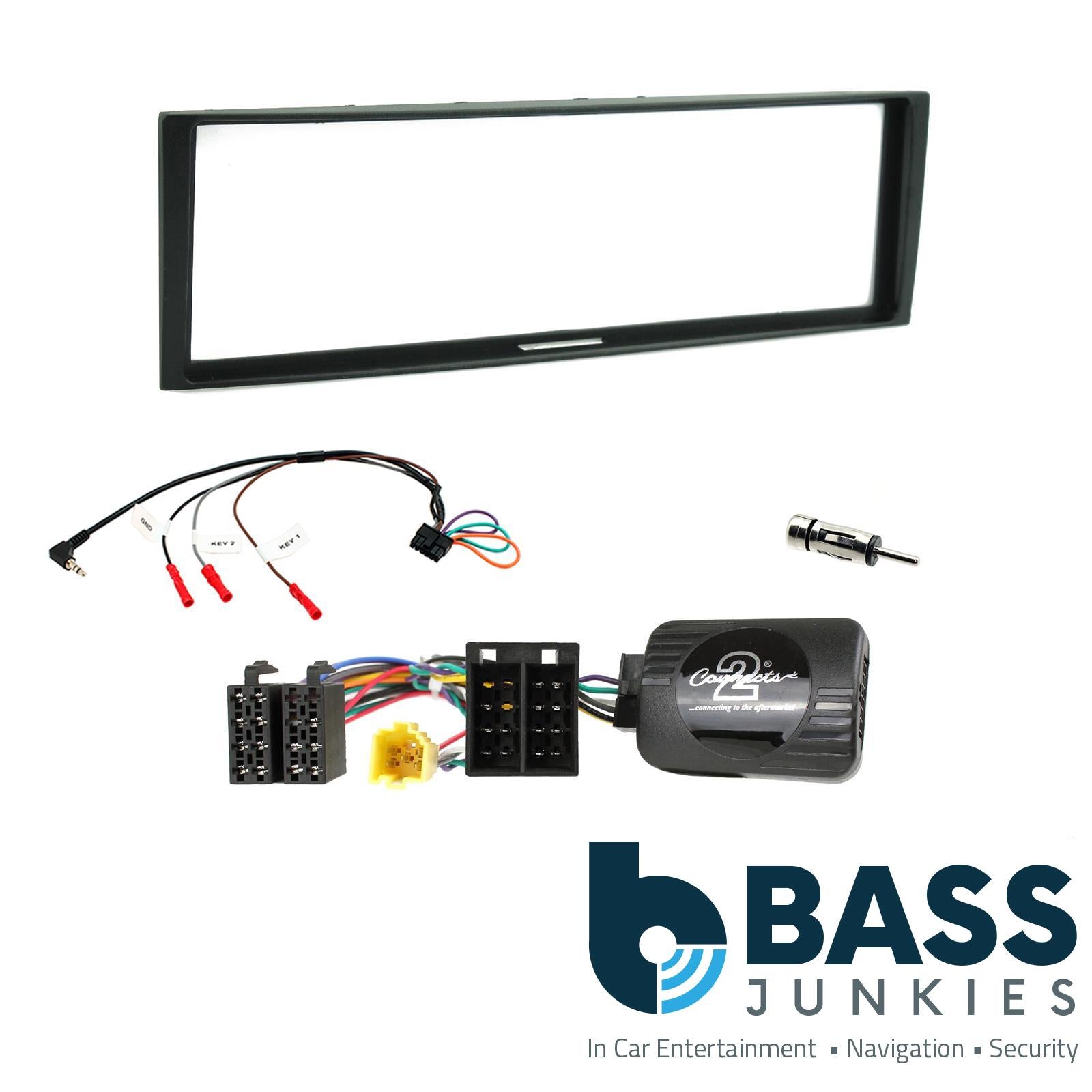 Connects2 CTKRT04 - Renault Clio 2005 - 2009 Single Din Fascia & Steering Wheel Interface Installation Kit