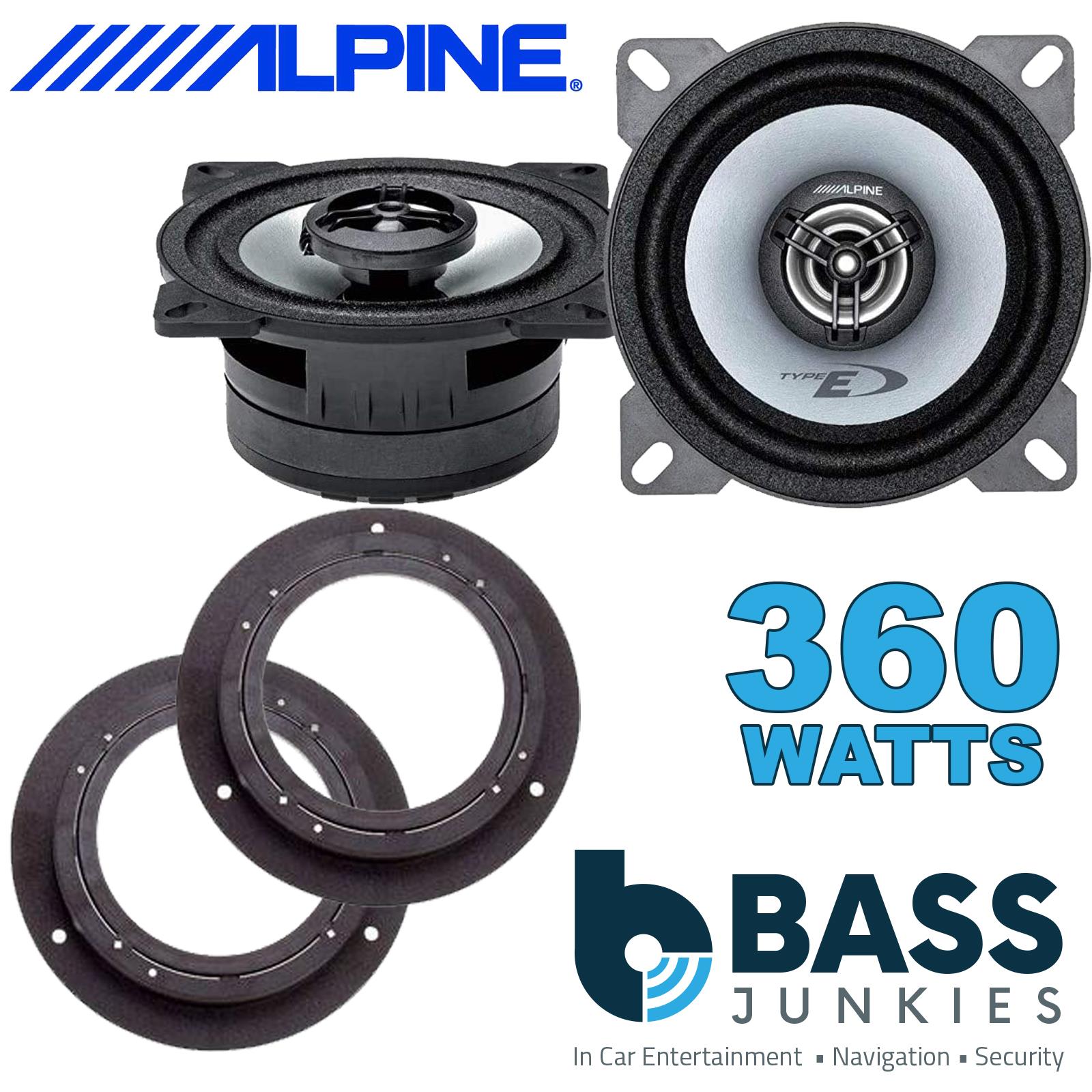 Alpine SXE-1025S 100mm/10cm/4" 2-Way Coaxial Car speakers (Per Pair Max 360|50 watts RMS) Fits Mercedes A-Class 2004-12