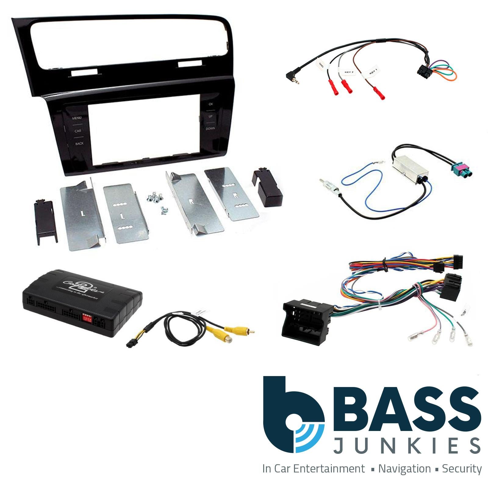 Connects2 CTKVW15L - Volkswagen Golf 2013 Onwards Double Din Fascia & Steering Wheel Interface Installation Kit
