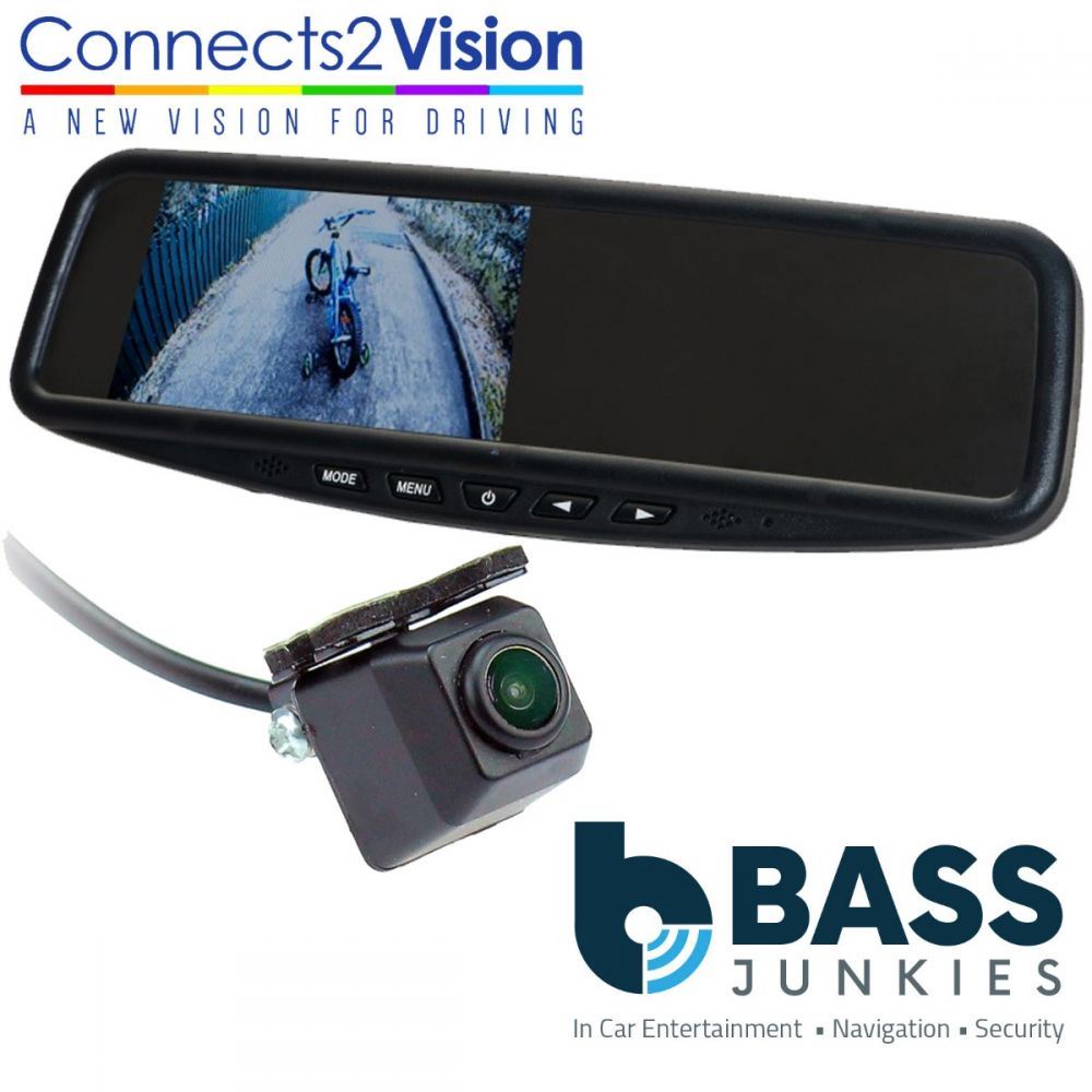 Connects2 CAM-22 Universal Car Van Rear View Reversing Camera & 4.3" Mirror Mount Screen