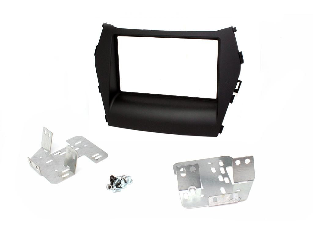 Grundig 6.8" Apple Android Double Din Stereo Fitting Kit + Steering Wheel Stalk Controls to fit Hyundai Santa-Fe 2013-18