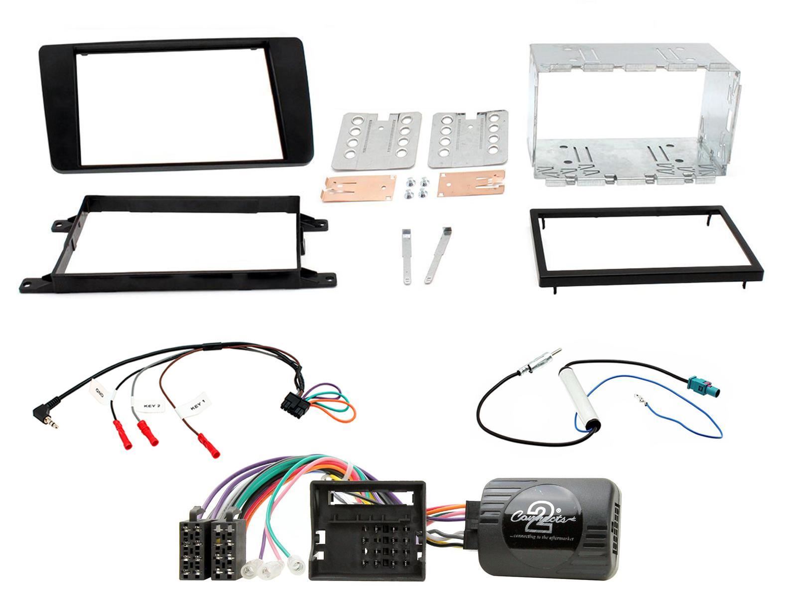 Connects2 CTKSK02 - Skoda Octavia 2004 - 2008 Double Din Facia & Steering Wheel Interface Installation Kit