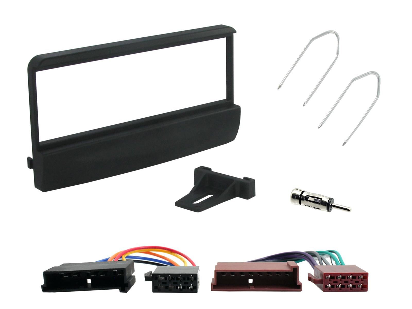 Single Din Stereo Fitting Kit + Steering Wheel Stalk Controls to fit Ford Escort 1995-00 | Ford Fiesta 2001-02 | Ford Focus 1998-04 | Ford Mondeo 2000-04 | Ford Puma 1997-02 | Ford Transit 2000-06