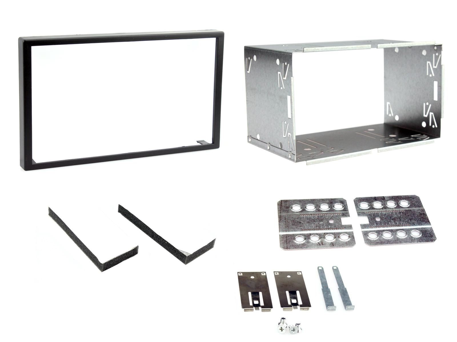 Connects 2 CTKHD01L - Honda Civic 2006 - 2011 Double Din Facia & Steering wheel Interface Fitting Installation Kit (Left Hand Drive Black Facia Panel)