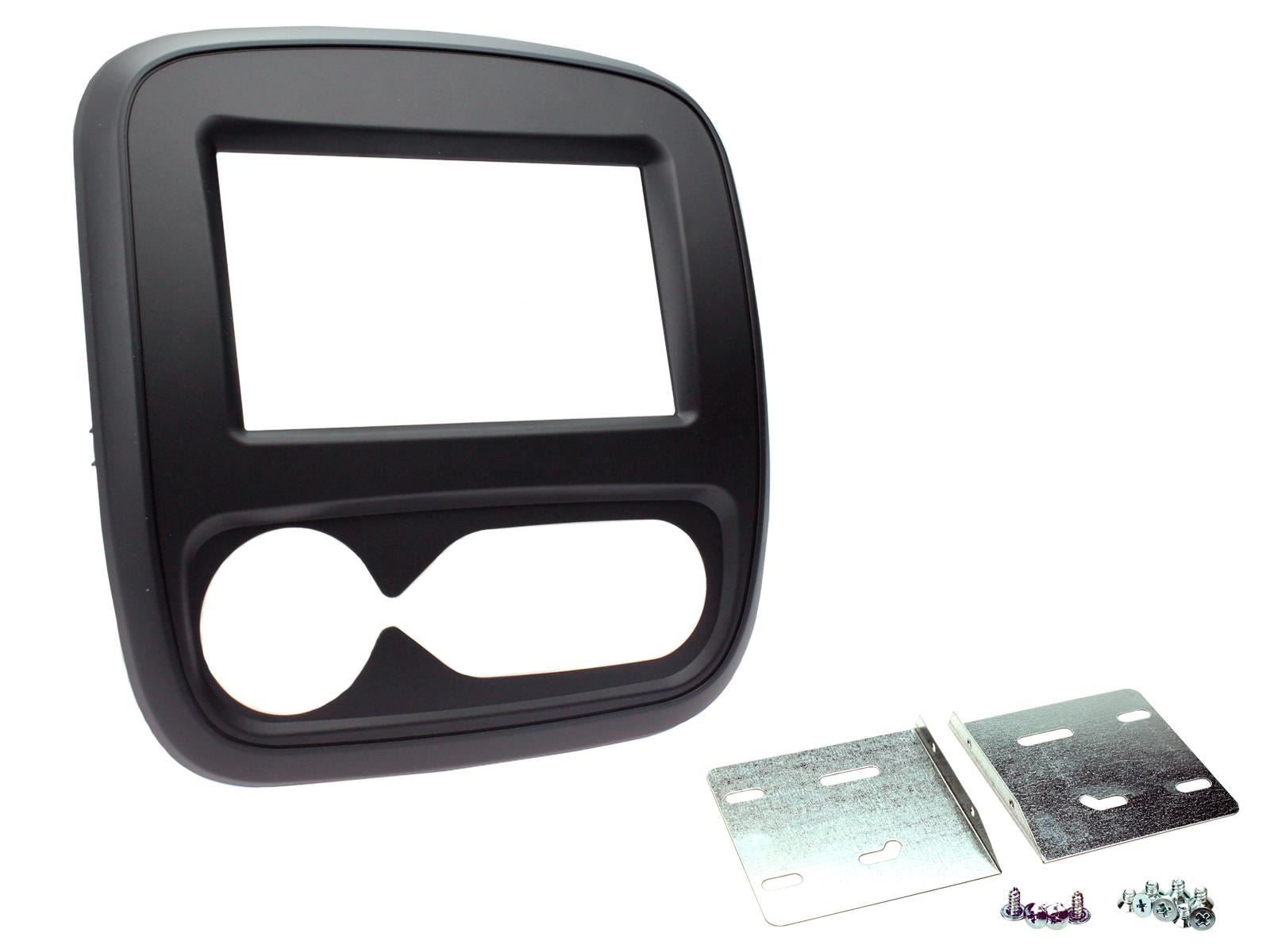 Grundig 6.8" Apple Android Double Din Stereo Fitting Kit + Steering Wheel Stalk Controls to fit Vauxhall Vivaro 2014- | Opel Vivaro 2014-
