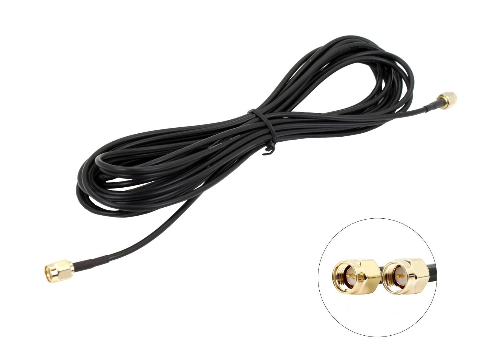 Connects2 CT27AA182 - Universal SMA Male - SMA Male 5 Metre Car Stereo Antenna Adaptor