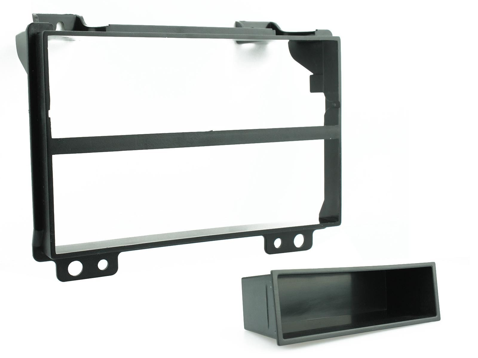 Connects 2 CTKFD59 - Ford Fiesta 2001 - 2005 Double Din Facia & Steering wheel Interface Fitting Installation Kit (Black Facia Panel)