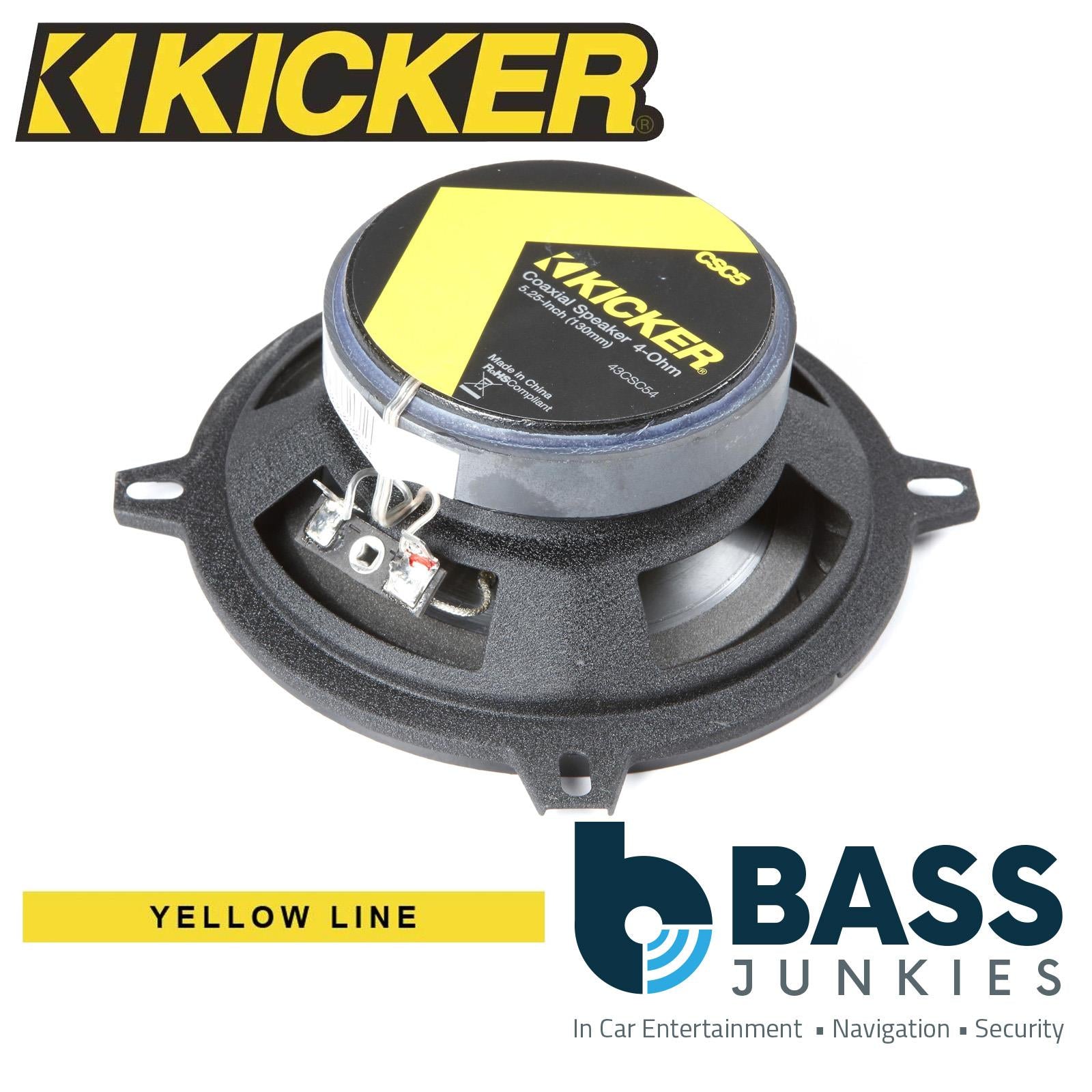 Kicker CSC54 - 5.25" 13cm 130mm 225 Watts 2 Way Car Van Front or Rear Door Coaxial Speakers