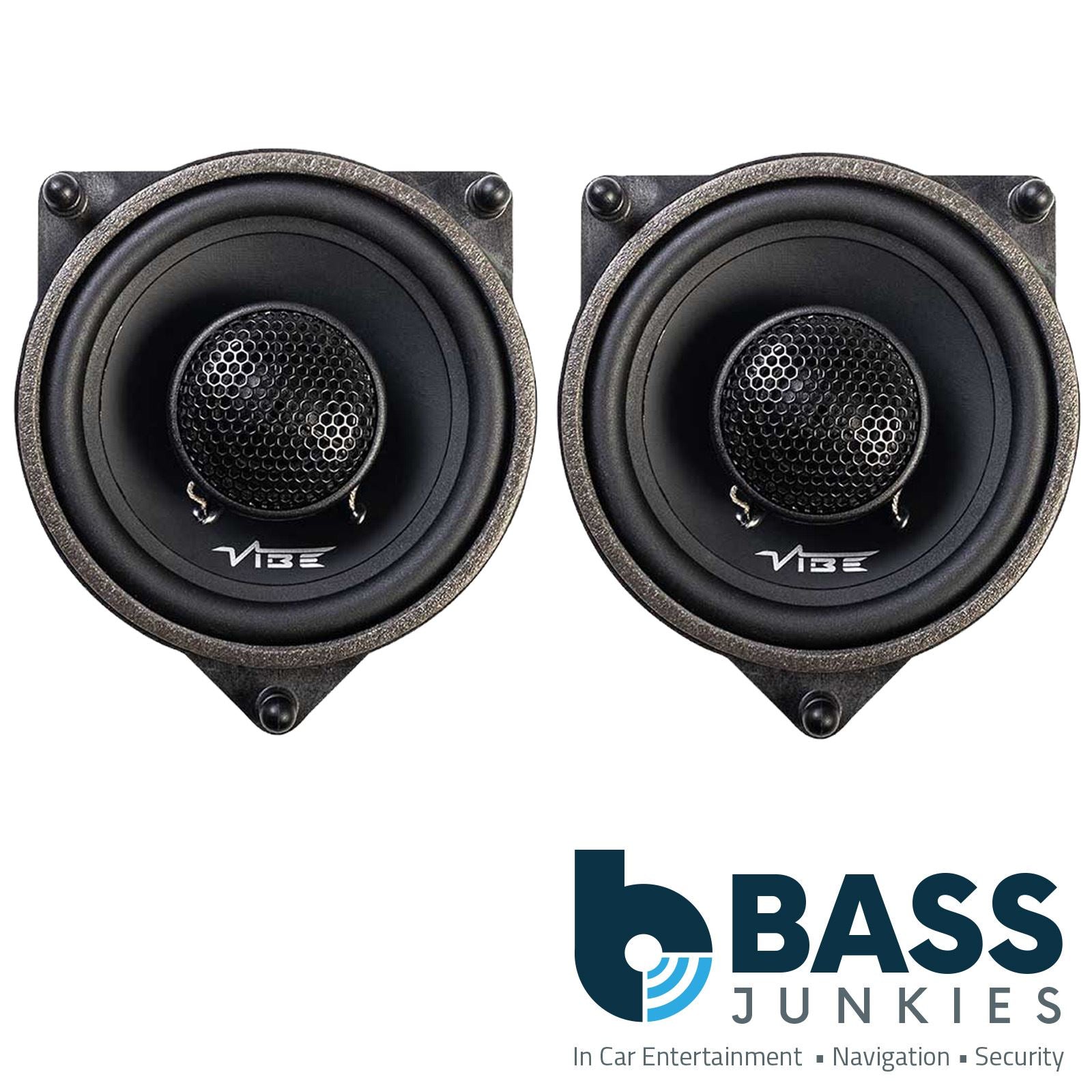 Vibe OPTISOUNDMERC4-V2 Mercedes C E GLC S Class 180 Watts Peak Direct Fitment Car 2 Way Plug & Play Front or Rear Door Coaxial Speakers OEM connectivity