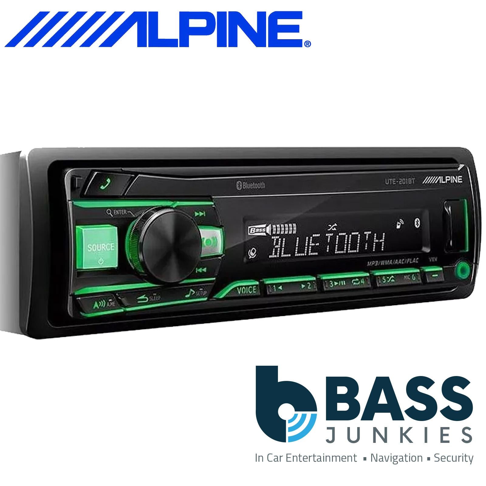 Alpine UTE-200BT Car CD MP3 Bluetooth Android Car Stereo AUX USB Receiver