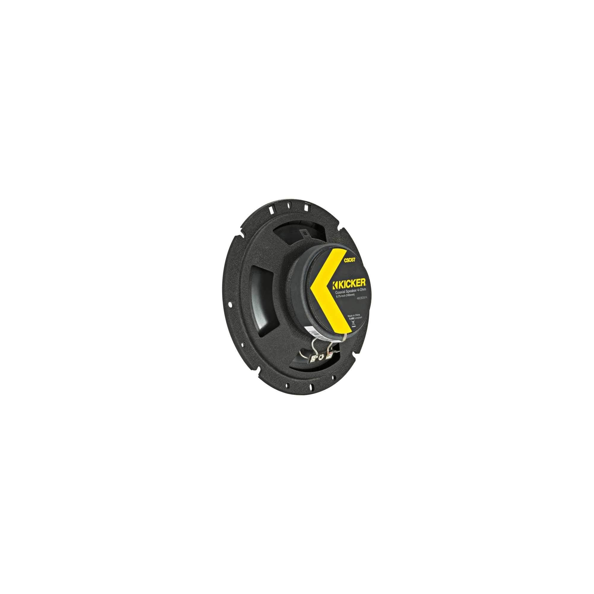 Kicker CS Series 46CSC674 - 6.75" 165mm 17cm 300 Watts 2 Way Car Van Door Coaxial Speakers (Pair)