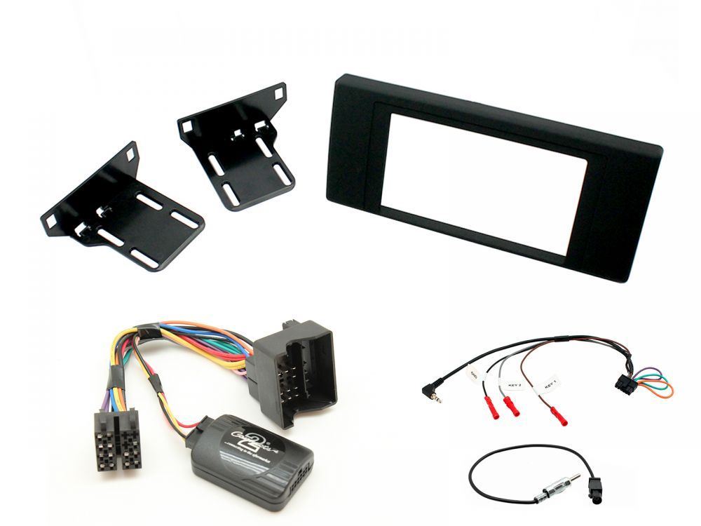 Connects2 CTKLR04 - Land Rover Range Rover 2002 - 2005 Double Din Fascia & Steering Wheel Interface Installation Kit