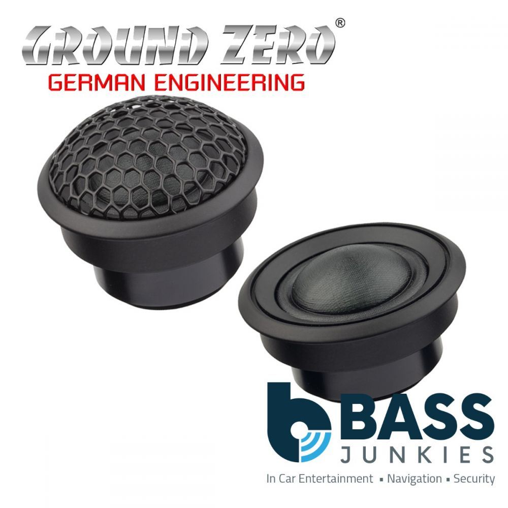 Ground Zero GZNT 25SQ - 1" Inch 2.5cm 130 Watts 4-Ohm Silkdome Car Tweeter