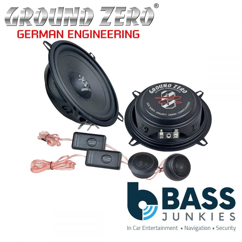 Ground Zero GZIC 525FX - 5.25" Inch 13cm 120 Watts 2-Way Component Car Speakers