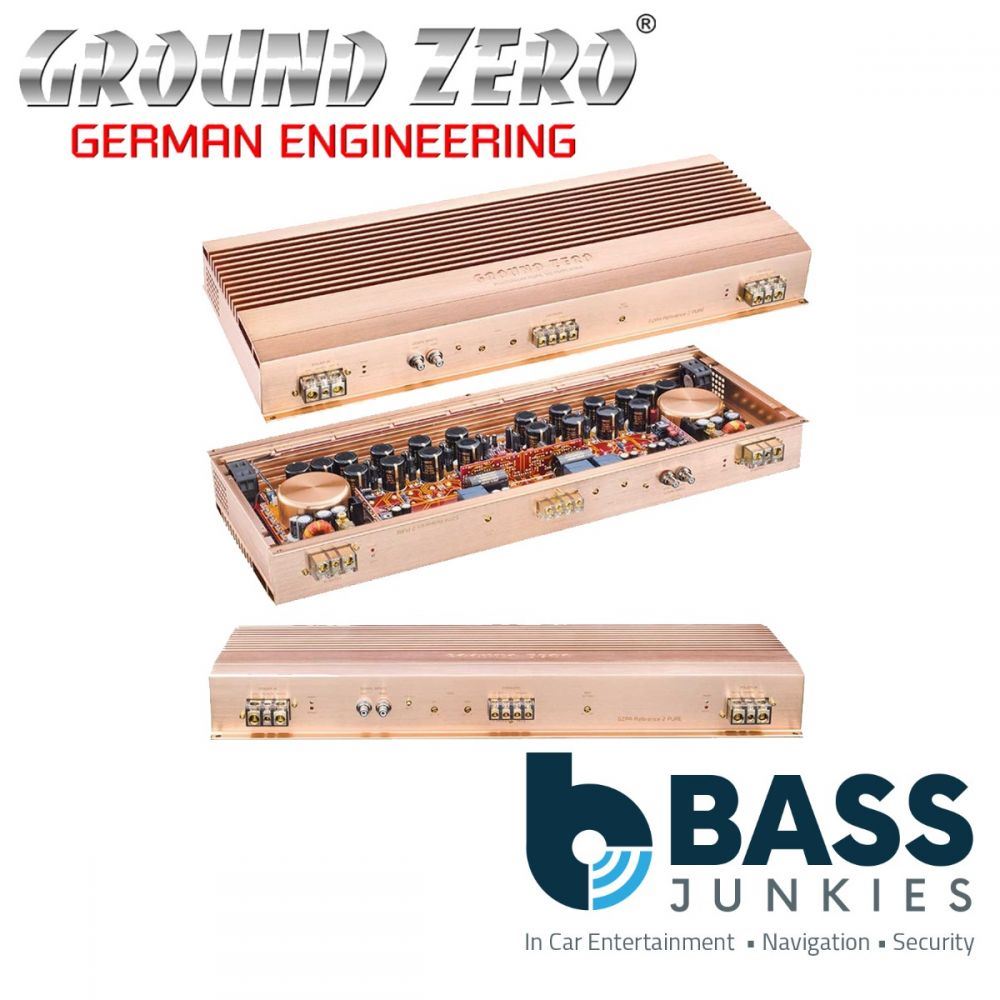 Ground Zero GZPA Reference 2PURE - Class A/B 2700 Watts 2-Channel 1-Ohm Pure Sound Quality Car Amp Amplifier