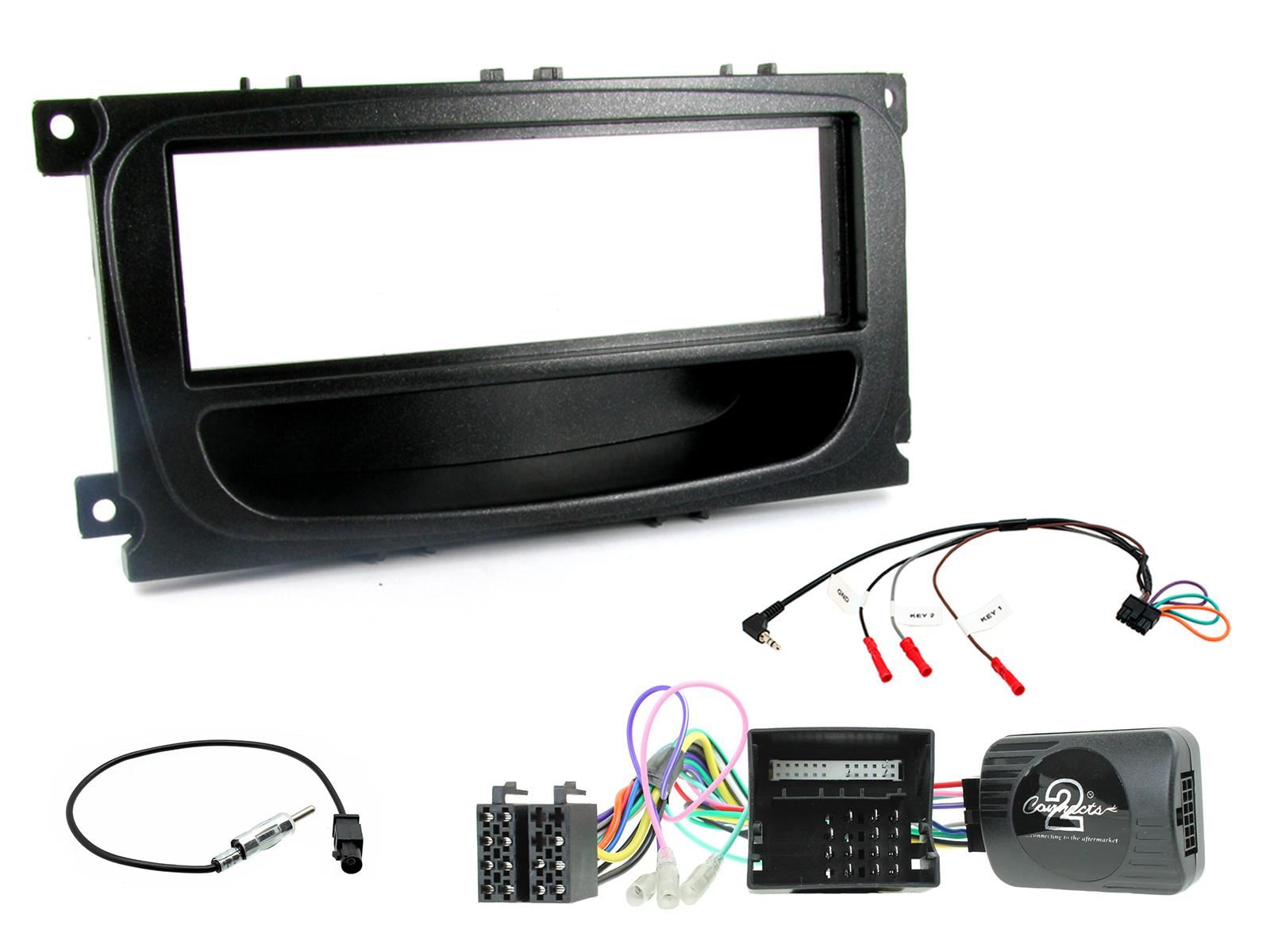 Connects2 CTKFD61 Ford Focus Mondeo Single Din Car Stereo Fascia & Steering Wheel Kit
