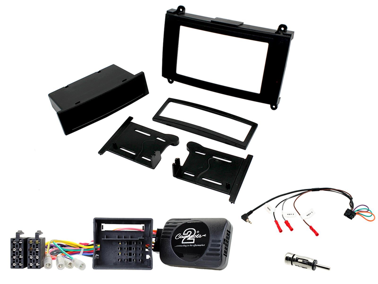 SONY 6.2" Screen Blutooth Double Din Stereo Fitting Kit + Steering Wheel Stalk Controls to fit Dodge Sprinter-Van 07-10