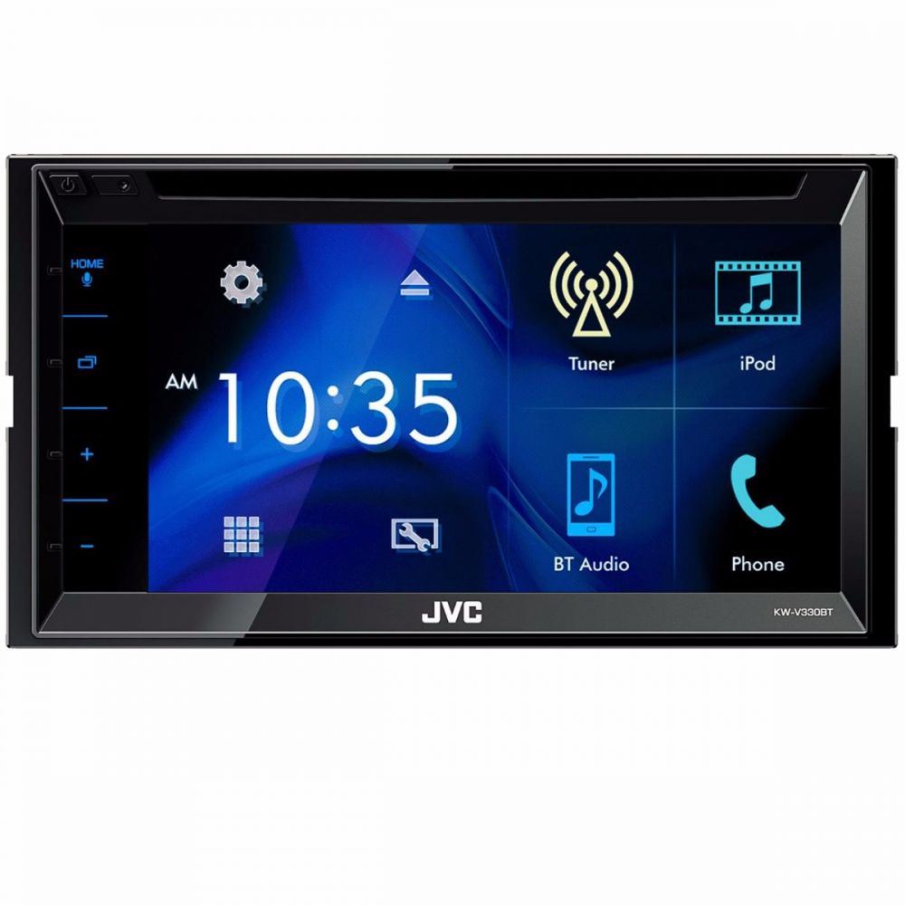 JVC KW-V330BT - 6.8" DVD Bluetooth CD MP3 Front USB Touchscreen App Link, AM/FM Tuner, iPod iPhone Android Control Car Stereo