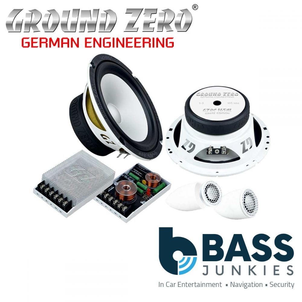 Ground Zero GZRC 165AL WHITE - 16,5 cm / 6.5" 2 Way compo - 190 W Peak - 25 mm / 1" Tweeter