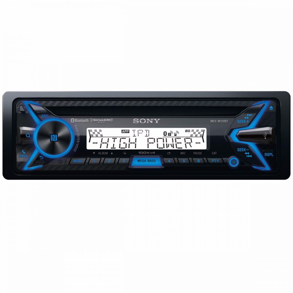 Sony MEX-M100BT - CD MP3 WMA Bluetooth iPod iPhone A2DP AVRCP USB AUX Marine Stereo Radio Tuner Player