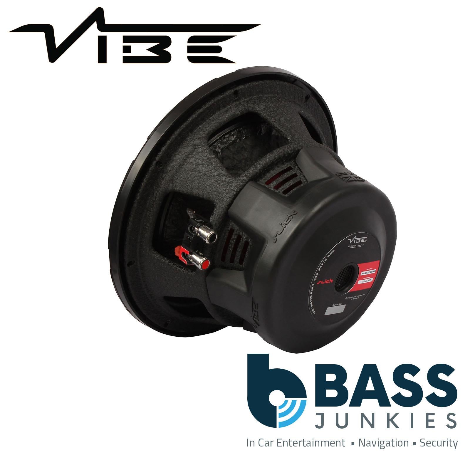 VIBE SLICK10D2-V3 10 Inch Dual 2 Ohms 1500W Max Power Car Audio Subwoofer