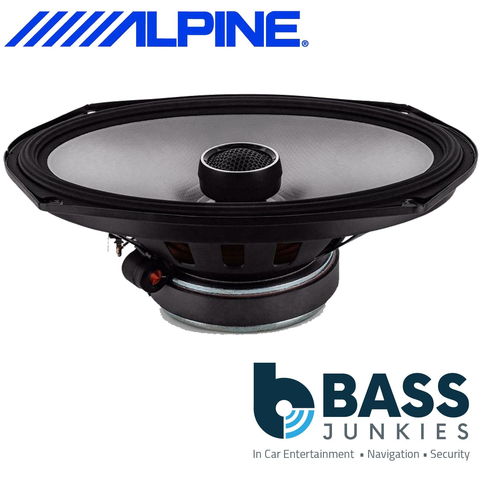 Alpine S2-S69 S-Series 6"x9" 520 Watt 2 Way Coaxial Door Shelf Car Speakers Pair