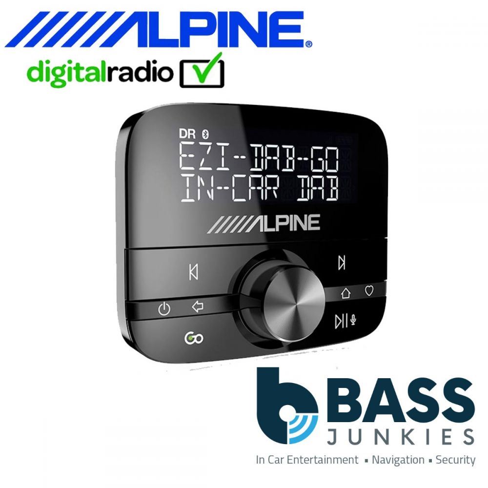 Alpine EZi-DAB-BT - In Car DAB+ Digital Radio A2DP Bluetooth Handsfree & Streaming