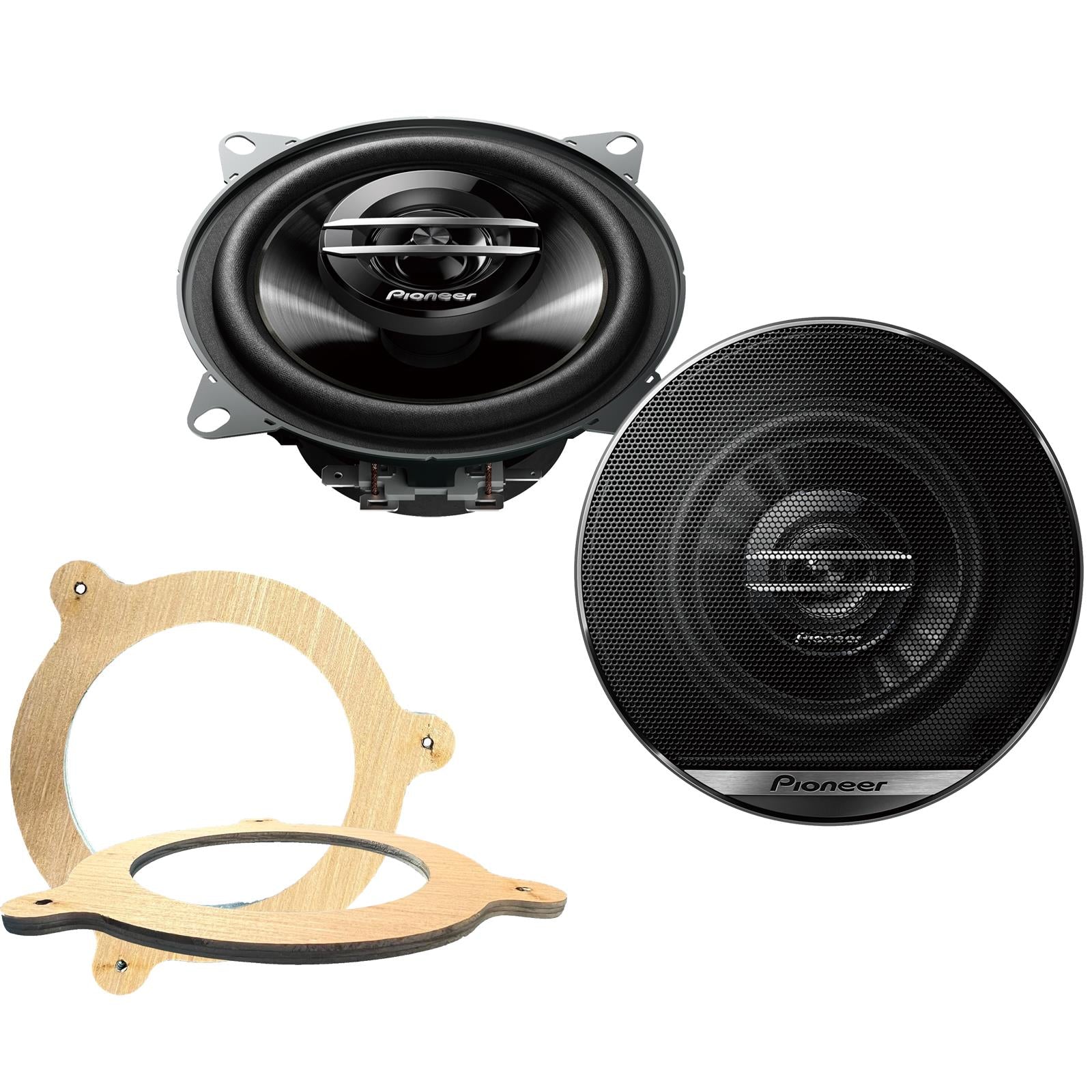 Pionner TS-G1020F 100mm/10cm/4" 2-Way Coaxial Car speakers (Per Pair Max 420|60 watts RMS) Fits BMW 3-Series (Convertible) 1998-06