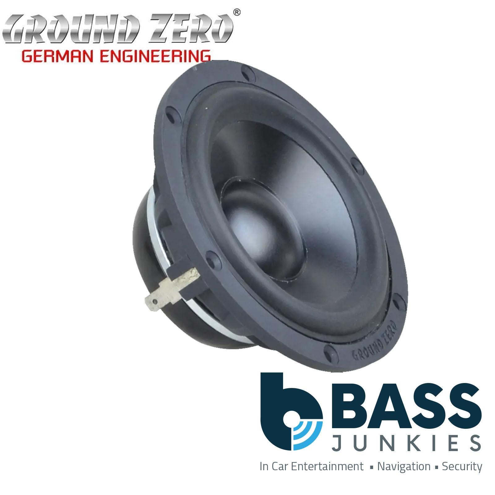 Ground Zero Radioactive GZRM 80SQ - 80 mm / 3.15" 50 WRMS Midrange Car Speakers
