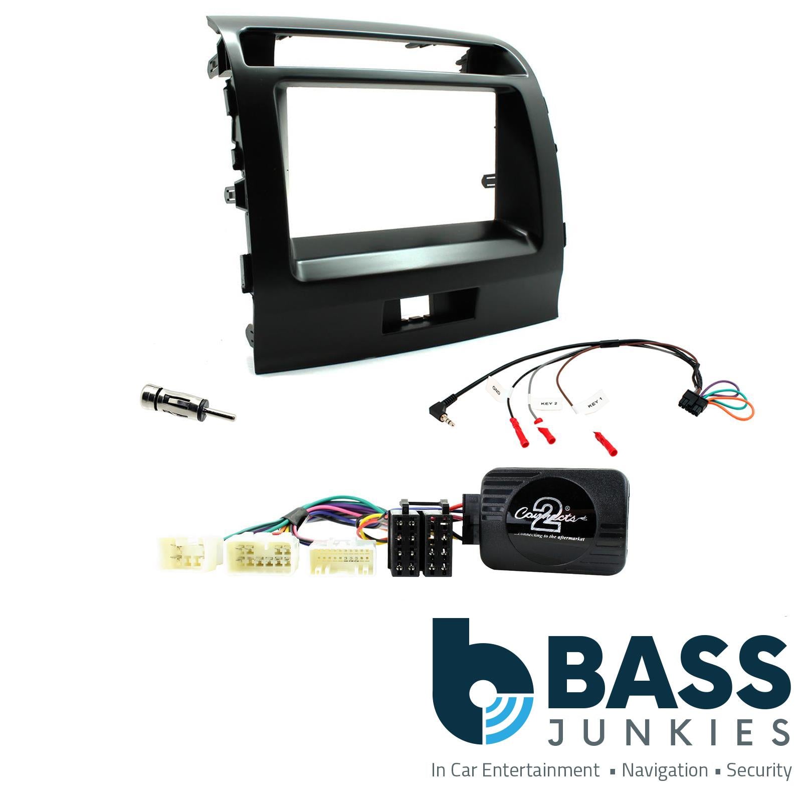 Connects2 CTKTY05 - Toyota Landcruiser 2008 Onwards Double Din Fascia Installation Kit
