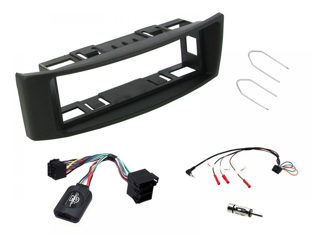 Connects2 CTKRT02 - Renault Megane 2000 - 2002 Single Din Fascia & Steering Wheel Interface Installation Kit