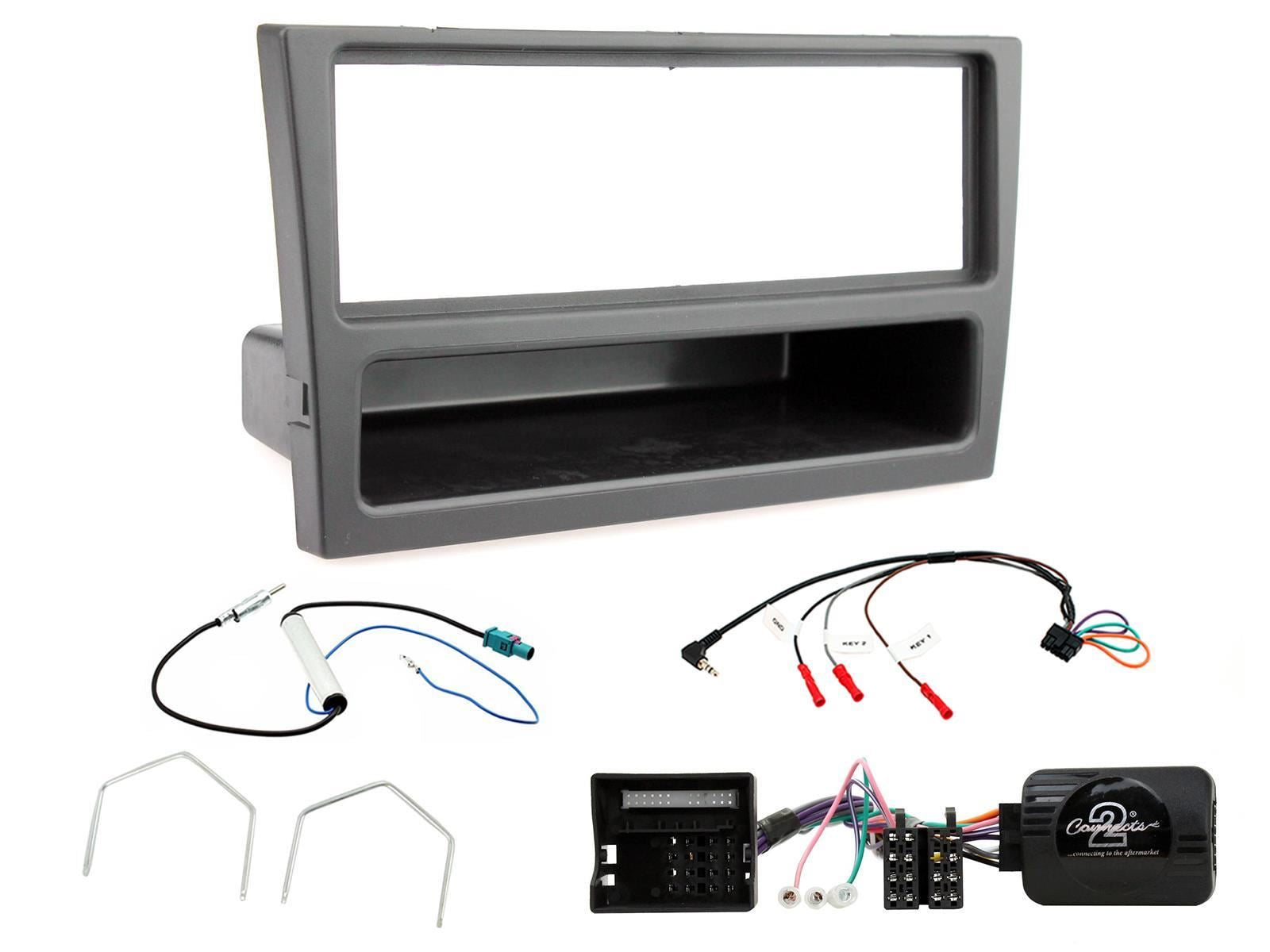 Connects2 CTKVX14 - Vauxhall Single Din Fascia & Steering Wheel Interface Installation Kit