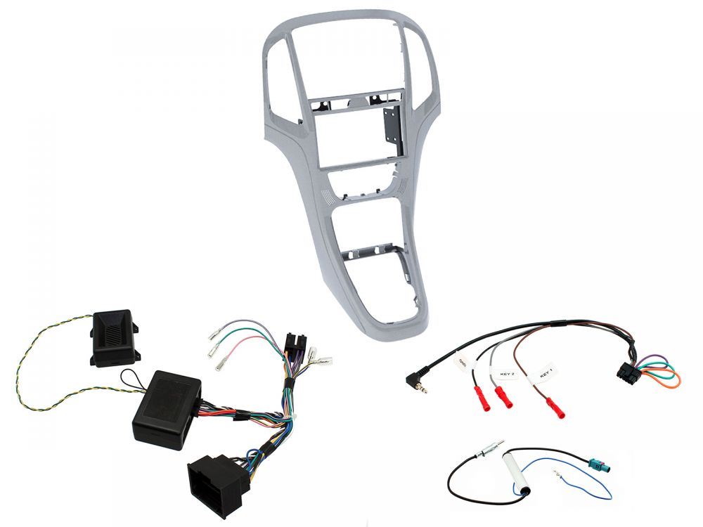 Connects2 CTKVX05 - Vauxhall Astra 2010 - 2015 Double Din Fascia & Steering Wheel Interface Installation Kit