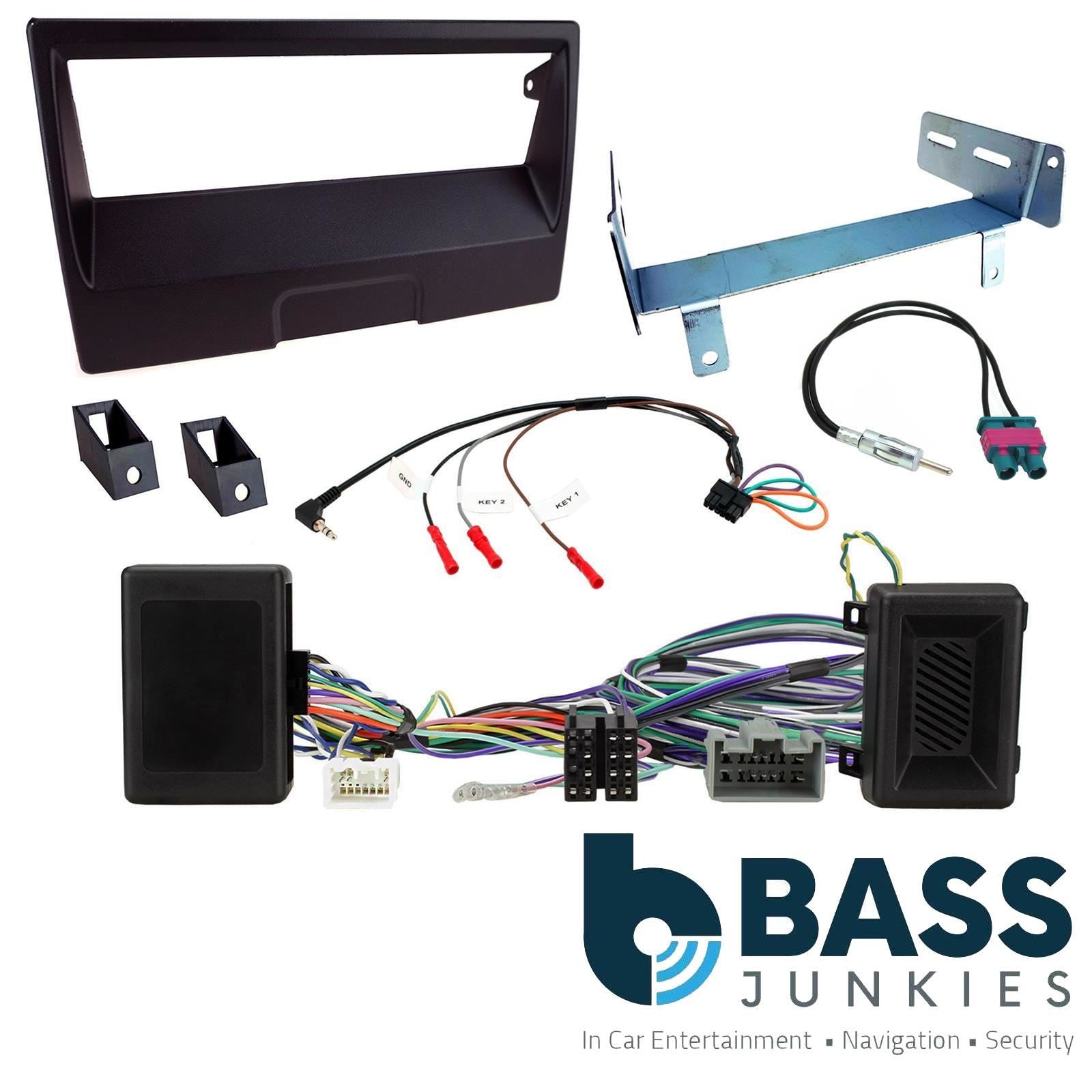 Single Din Stereo Fitting Kit + Steering Wheel Stalk Controls to fit Volvo C30 2007-13 | Volvo C70 2006-13 | Volvo S40 2004-12 | Volvo V50 2004-12