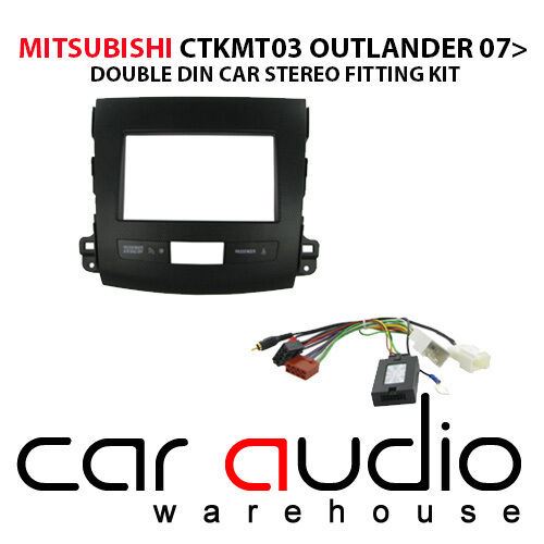 Connects2 CTKMT03 - Mitsubishi Outlander 2007-2010 Car Double Din Fascia Fitting Kit