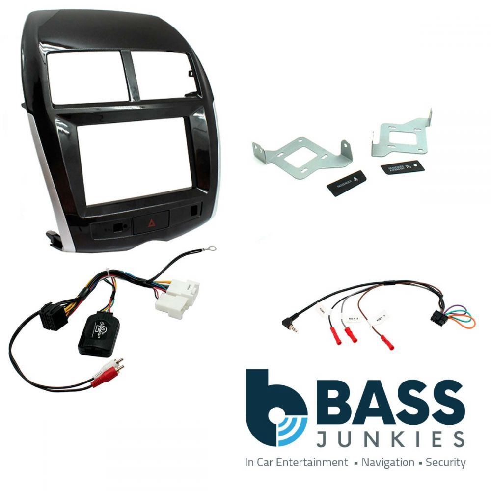Connects2 CTKMT10 - Mitsubishi ASX 2014 Onwards Double Din Fascia & Steering Wheel Interface Installation Kit
