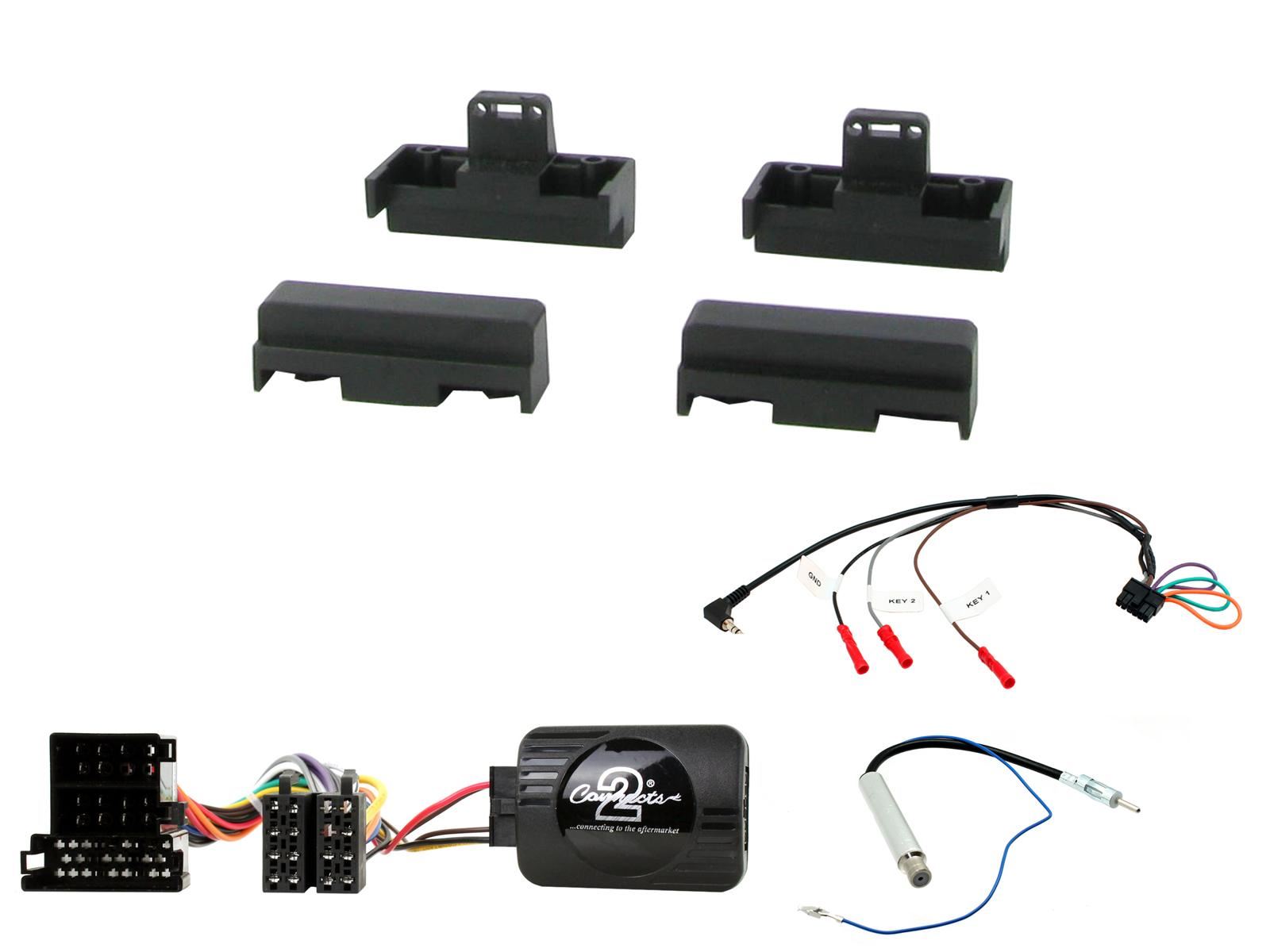Connects2 CTKAU06 Audi A8 1994-1999 Car Stereo Single Din Fascia Steering Wheel Volume Kit