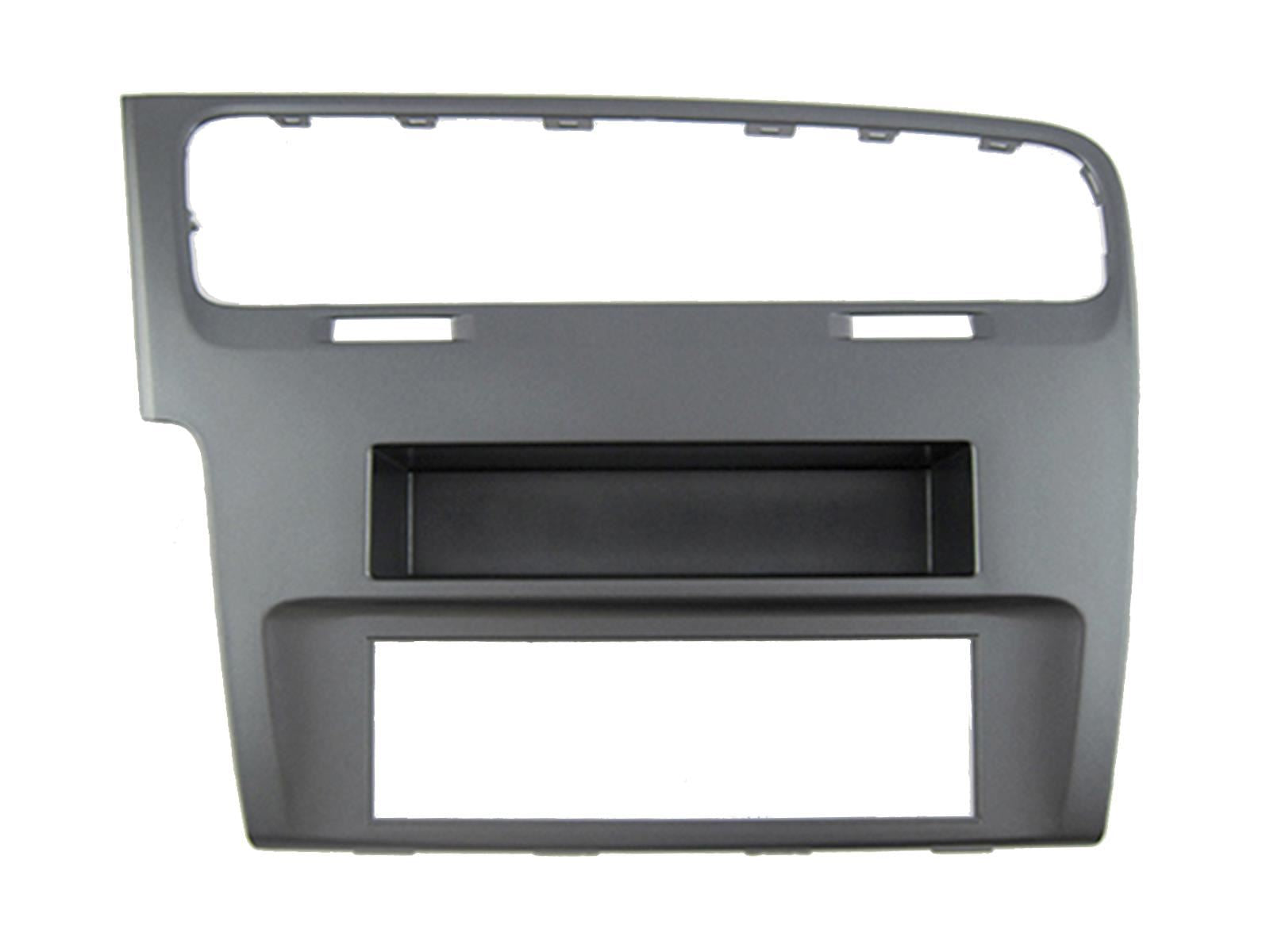 Single Din Stereo Fitting Kit + Steering Wheel Stalk Controls to fit VW Golf 2013-