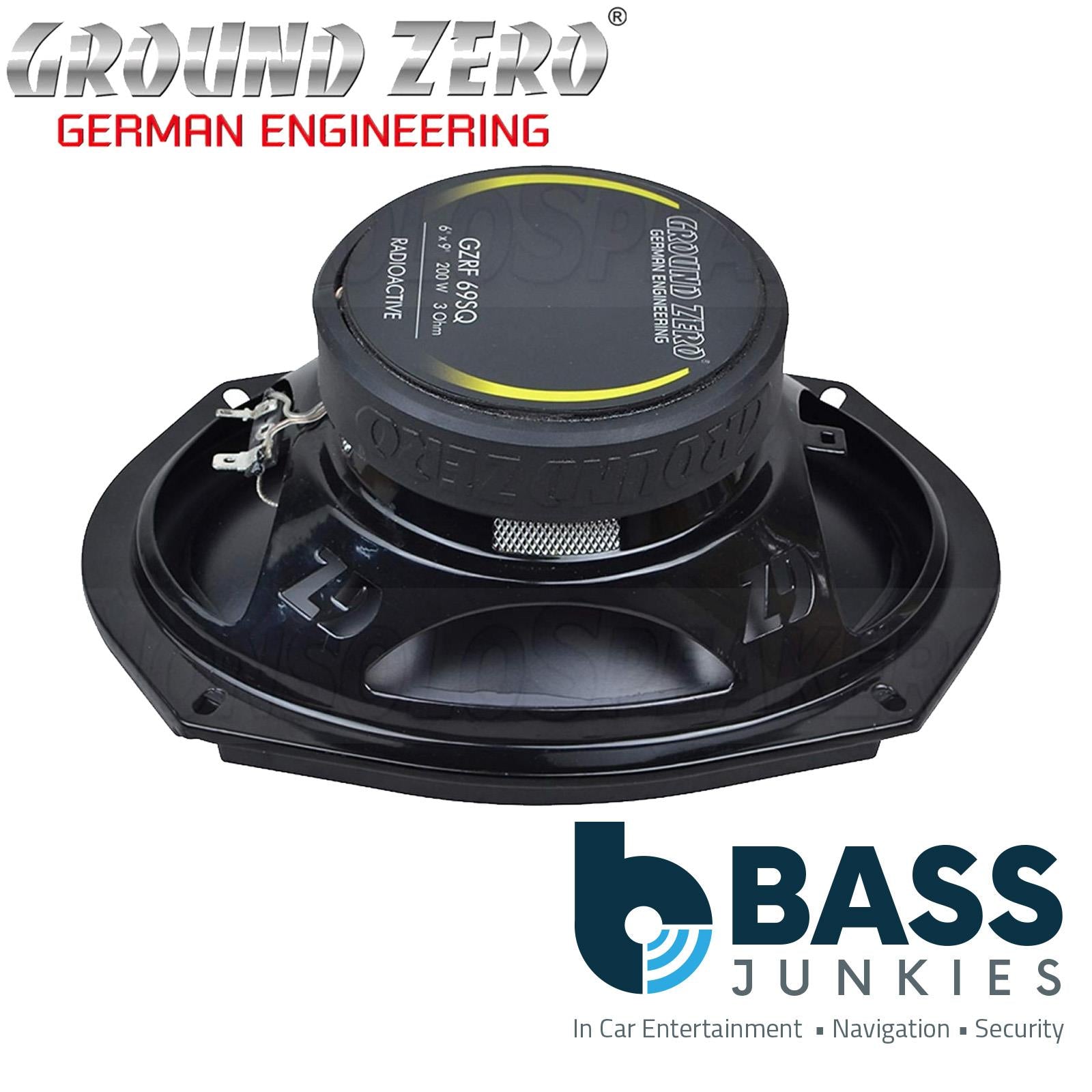 Ground Zero GZRF 69SQ - 400 Watts  6×9″ 3-Way Coaxial Parcel Shelf Car Speakers