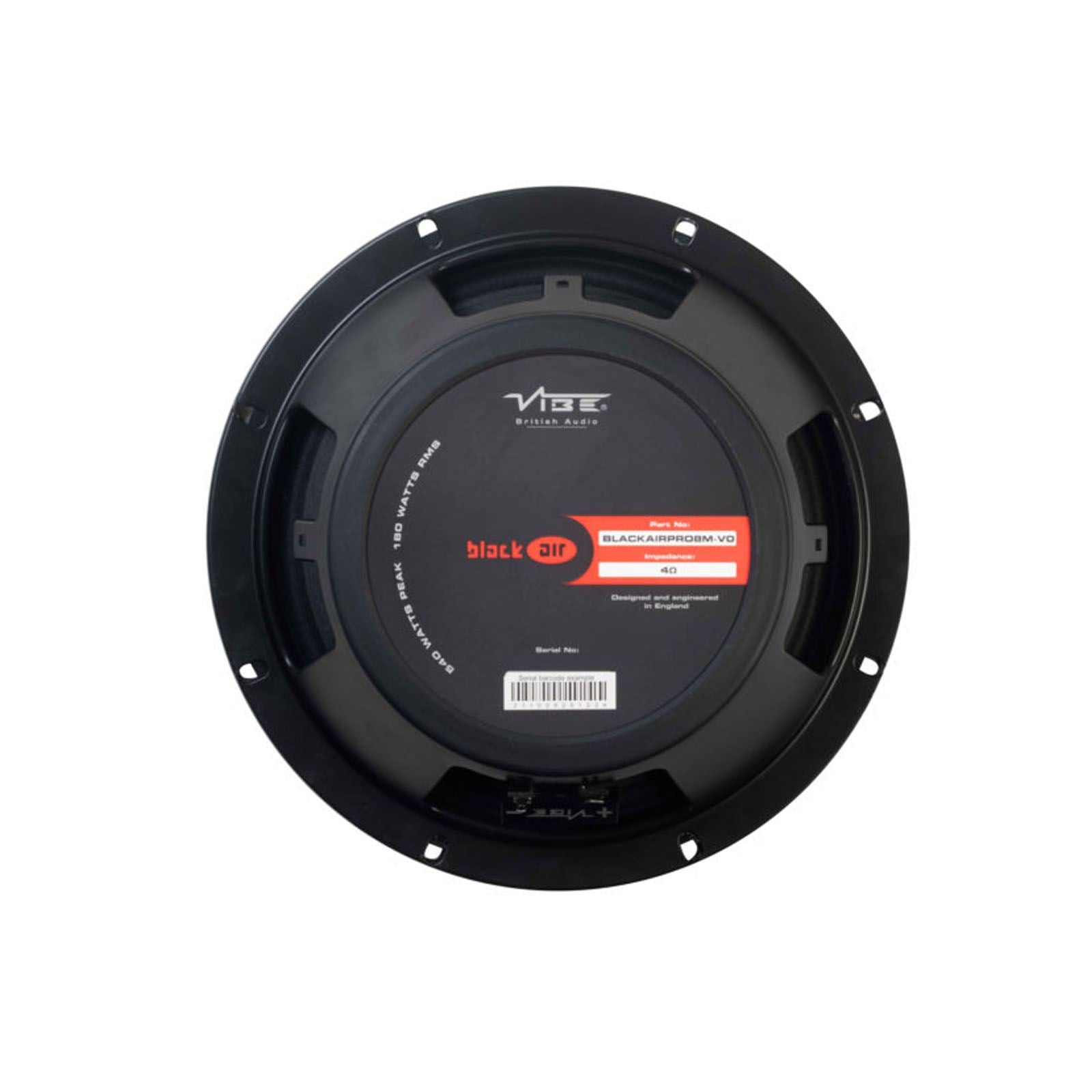 Vibe BLACKAIRPRO8M-V0 8 inch 208mm 540 Watt BlackAir Car Pro Audio Midrange Speakers