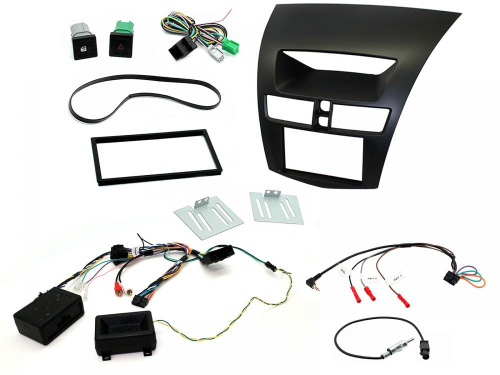 Connects2 CTKMZ01 - Mazda BT50 2012 - 2017 Double Din Fascia & Steering Wheel Interface Installation Kit