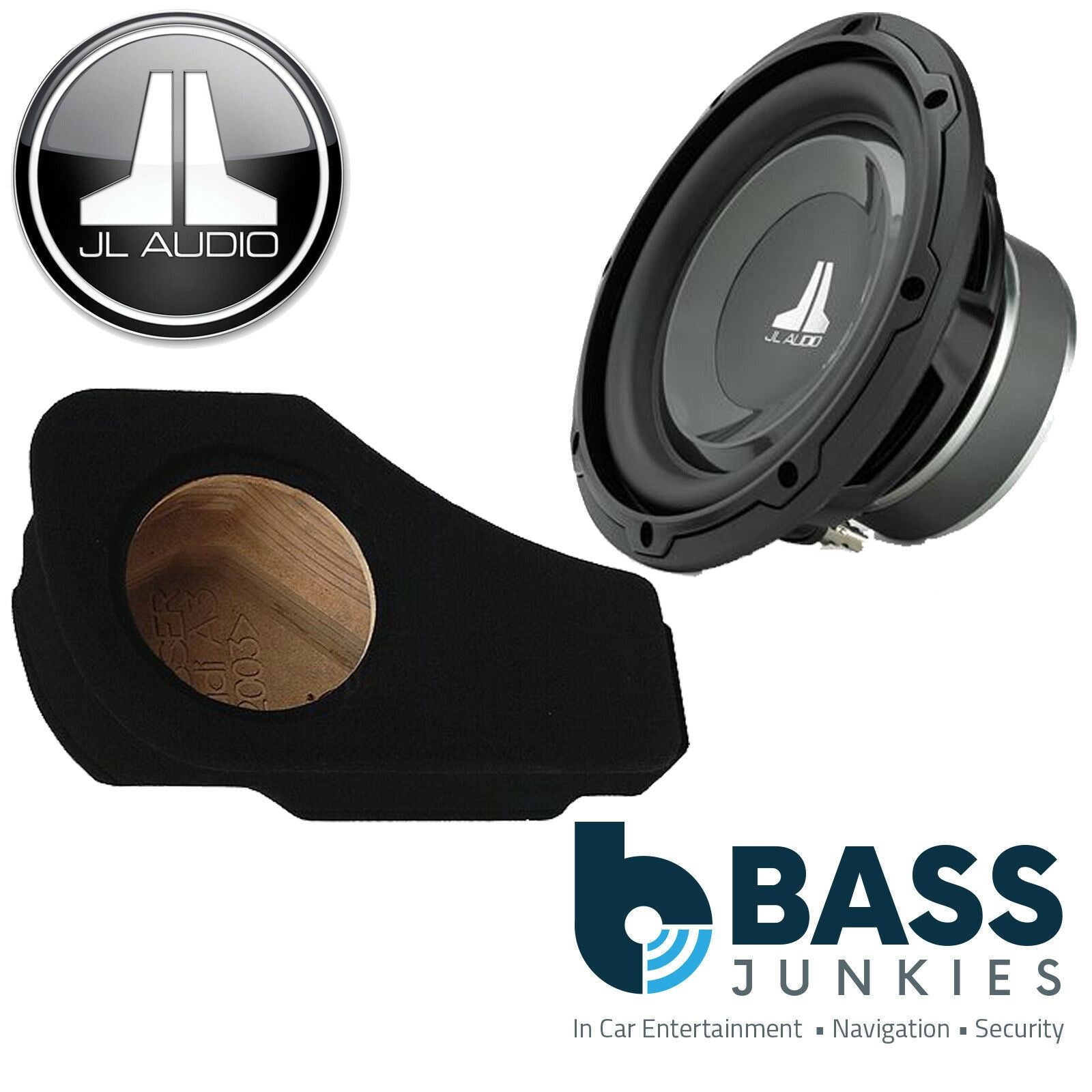 Audi A3 2003 Onwards JL Audio 8" 150 Watts Car Subwoofer Custom Bass Box Kit