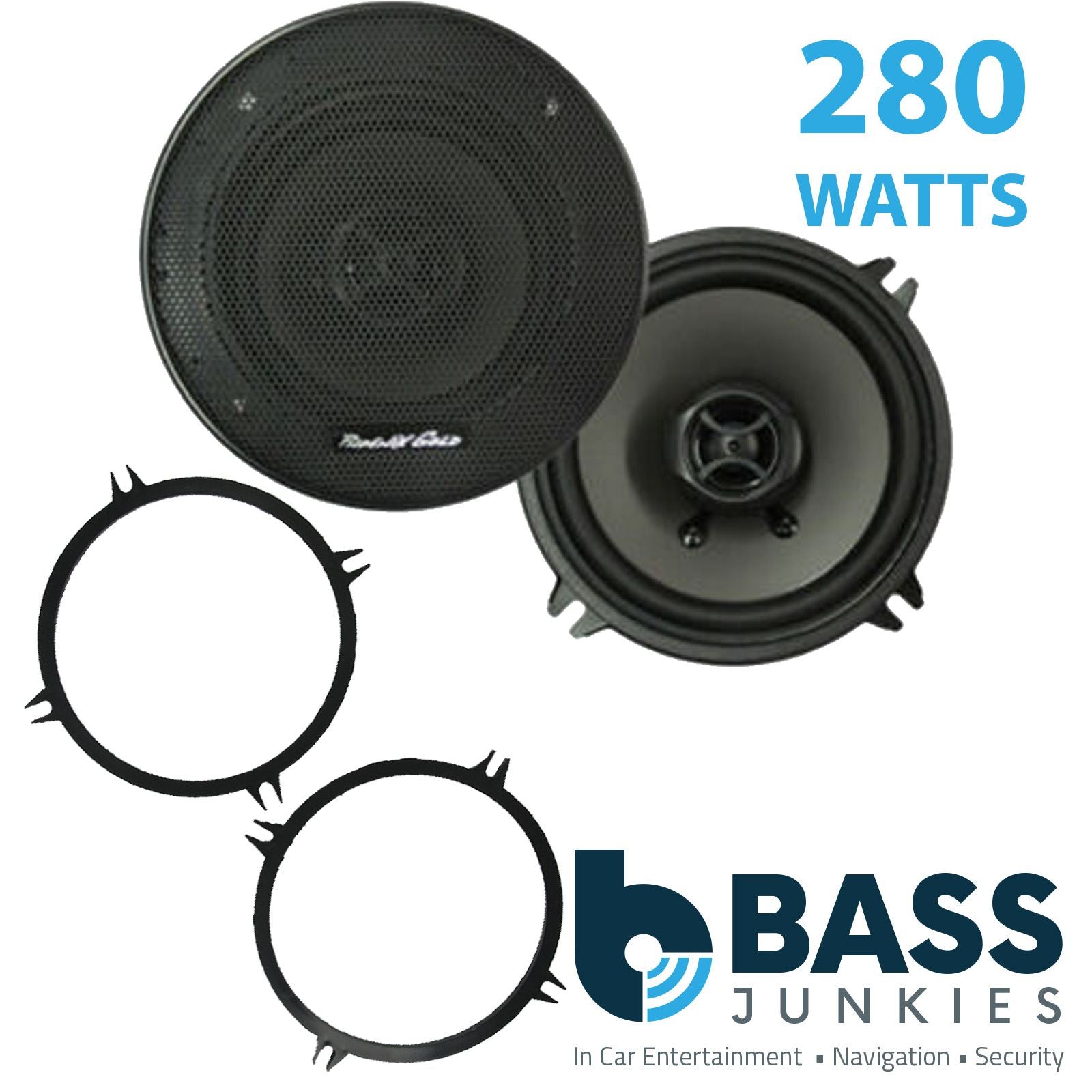 Phoenix Gold Z5CX 2-Way 130mm/13cm/5.25" Coaxial Speakers (Per Pair 280 Watts) Fits Universal