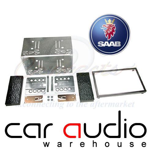Connects2 CT23SA01 - Saab 9-5 1997 - 2005 Double Din Fascia Panel & Cage Kit
