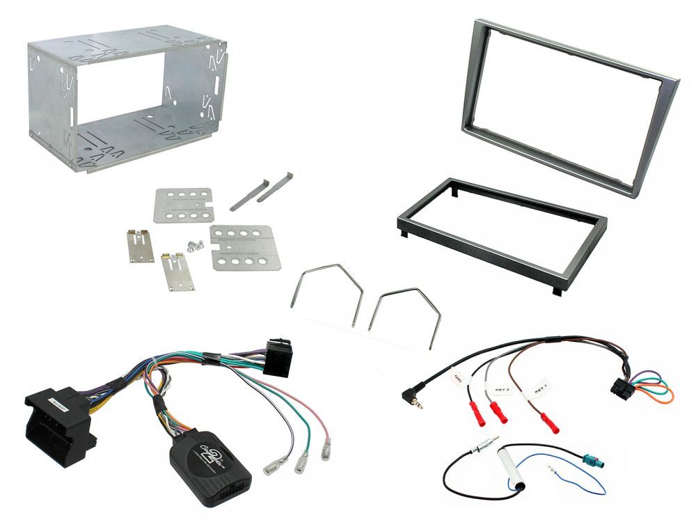 Connects2 CTKVX09 - Vauxhall Double Din Fascia & Steering Wheel Interface Installation Kit