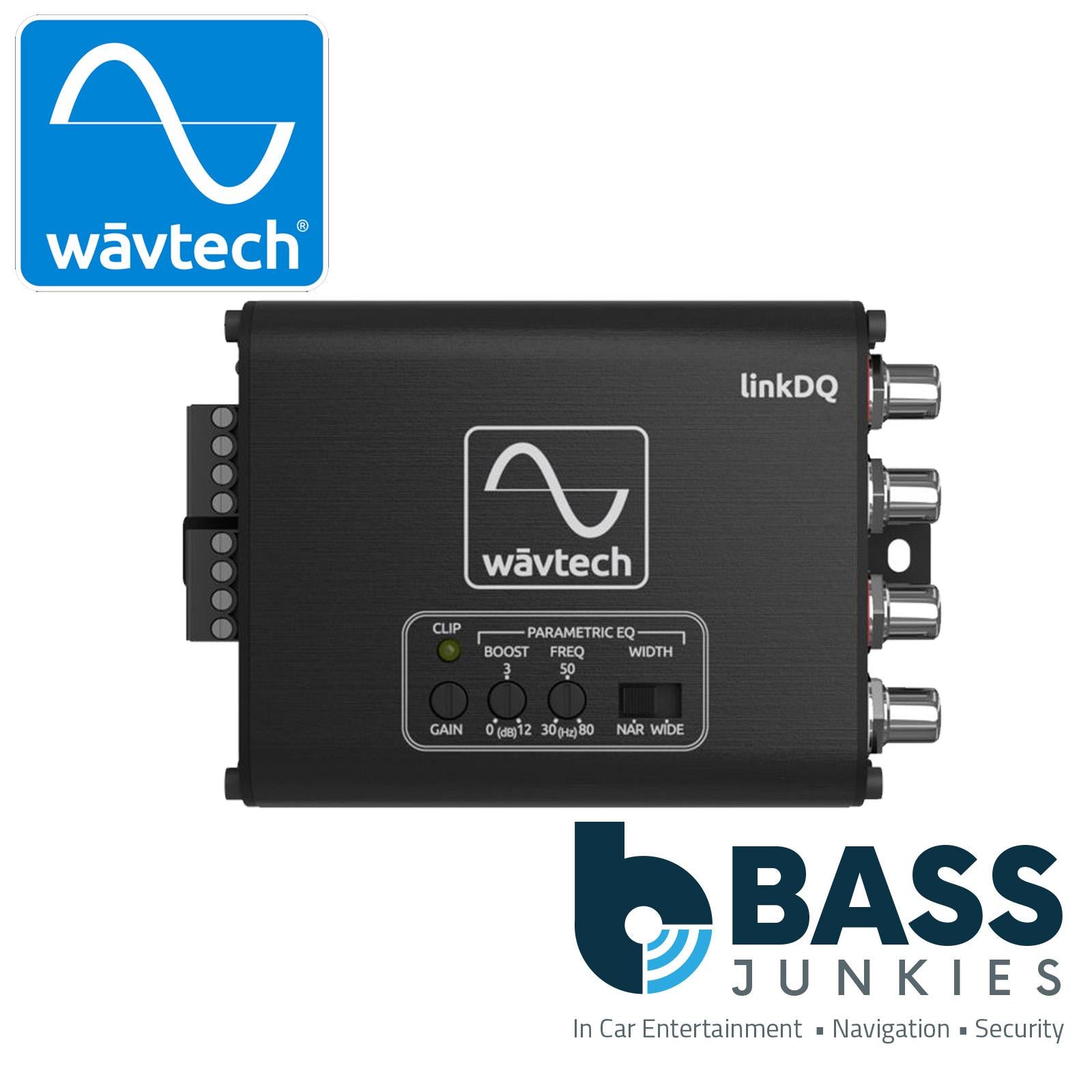 Wavtech LinkDQ - Car Amp Hi Low Level RCA LOC Line Convertor & Parametric EQ