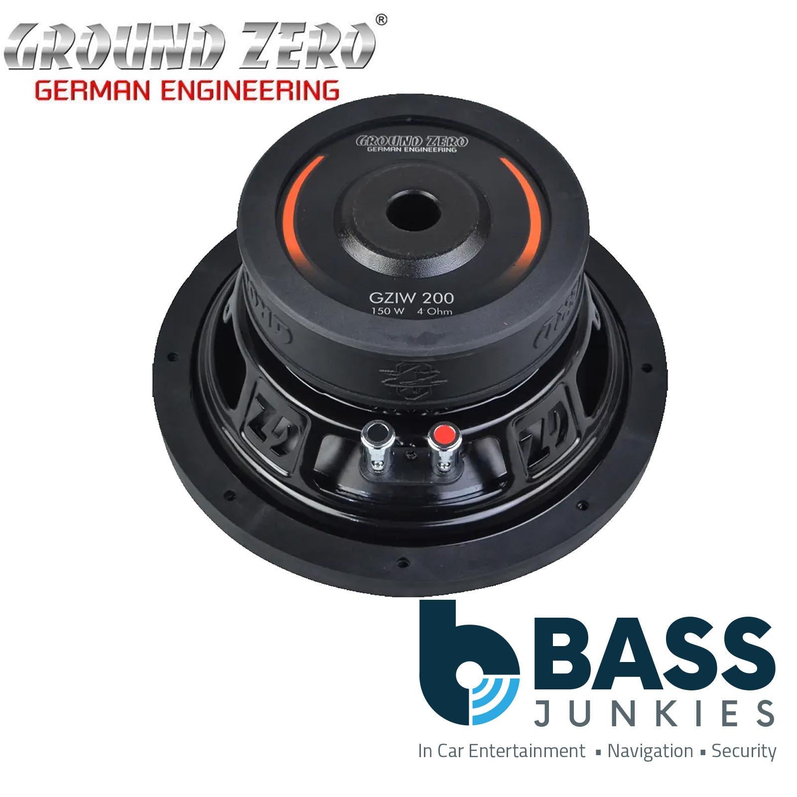 Ground Zero Iridium GZIW 200 8Inch Car Subwoofer 150W RMS Sub