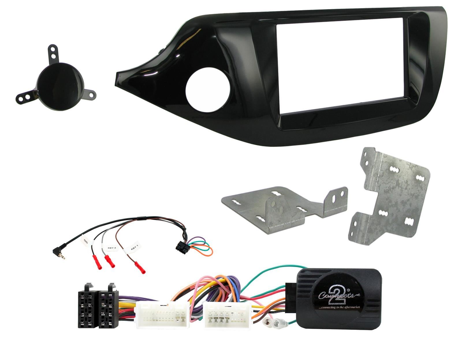 SONY 6.2" Screen Blutooth Double Din Stereo Fitting Kit + Steering Wheel Stalk Controls to fit Kia Cee'd 2012-18 | Kia Pro-Cee'd 2012-18