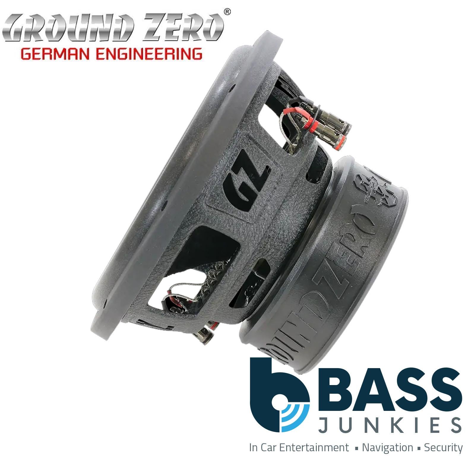 Ground Zero GZRW 25-D2 - 600 Watts RMS 10" Inch Dual 2 Ohm Car Subwoofer