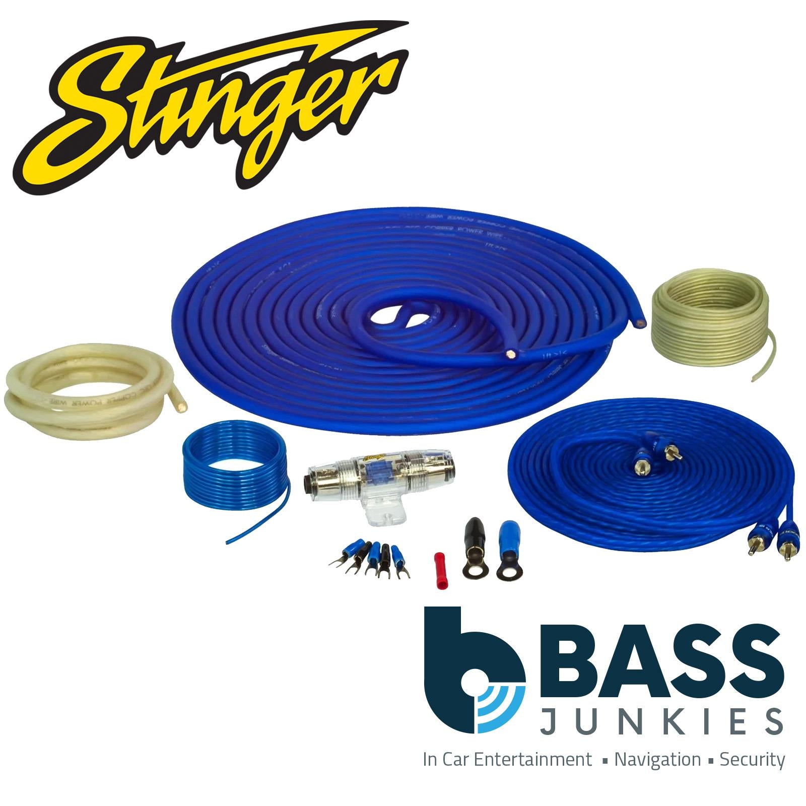 Stinger SS1200XS 1200W 4 Gauge AWG Copper Amplifier Wiring Kit